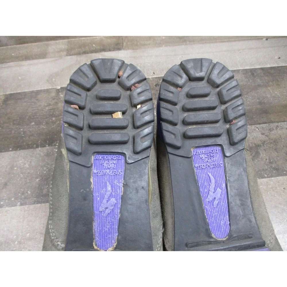 Vintage Specialized Mountain Bike Shoes SPD Clip MTB Size 45 Suede Mesh